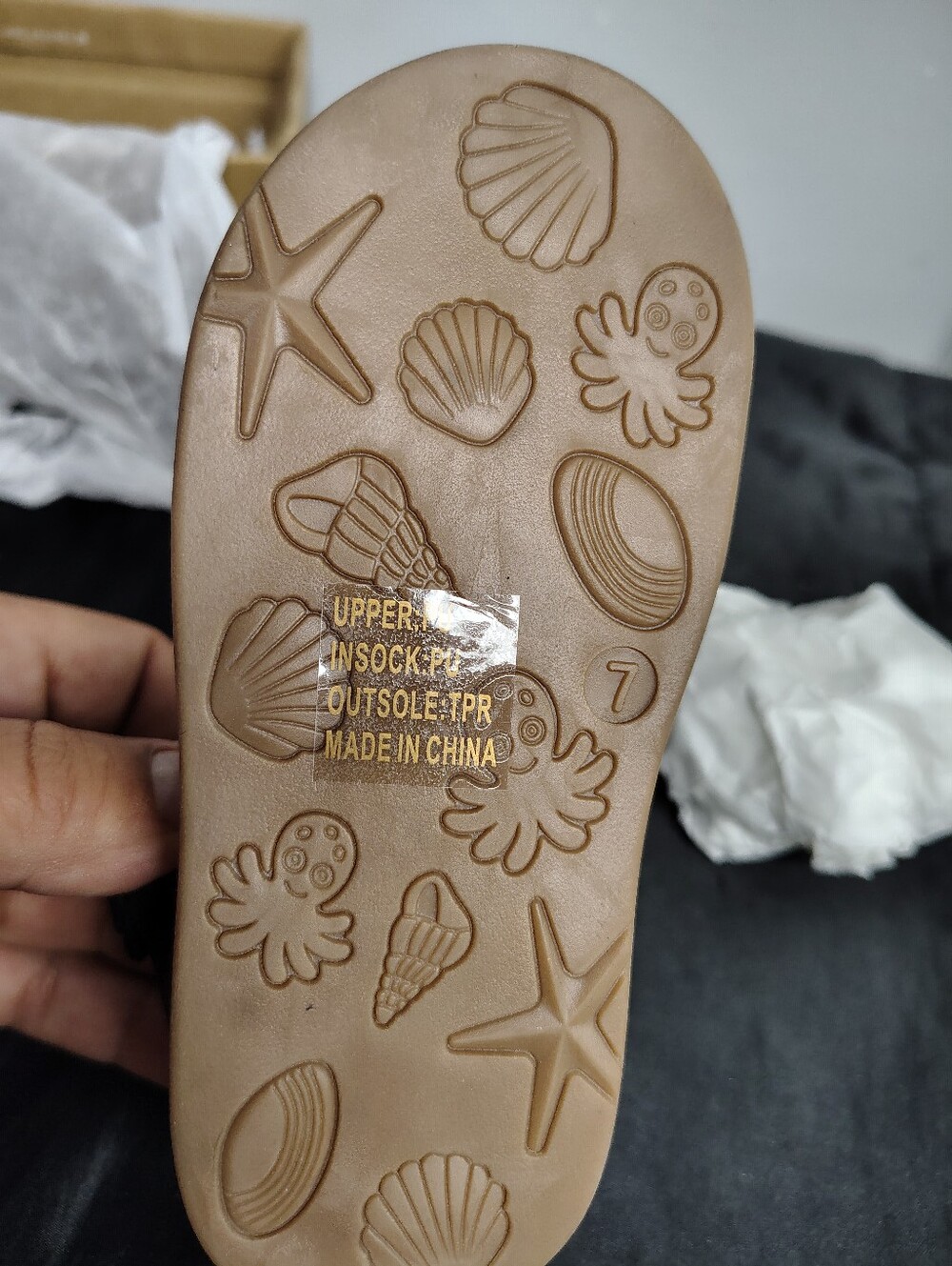 Girls' Sandal - Black Casual Beach Slide